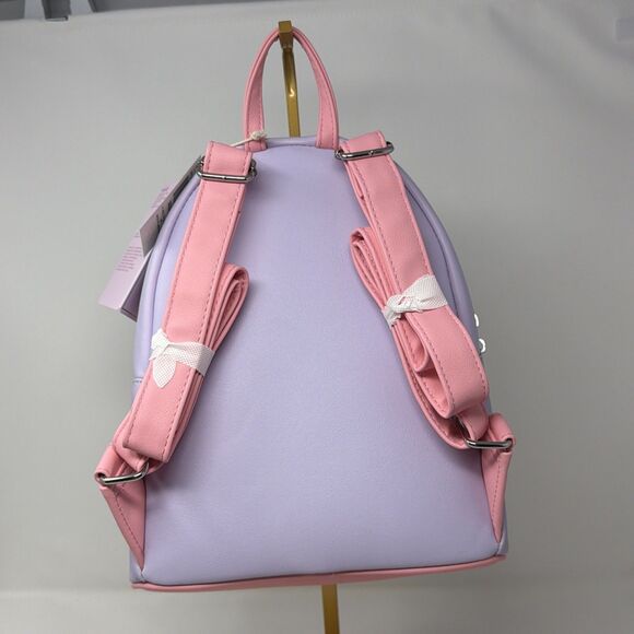 Disney Loungefly Ariel Daydreamin Mini Backpack Purple Pink Floral Princess NWT main image 11